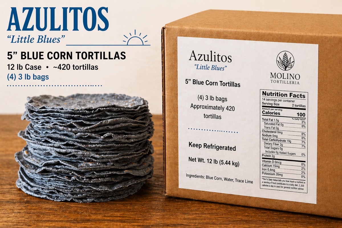 Azulitos blue corn tortillas